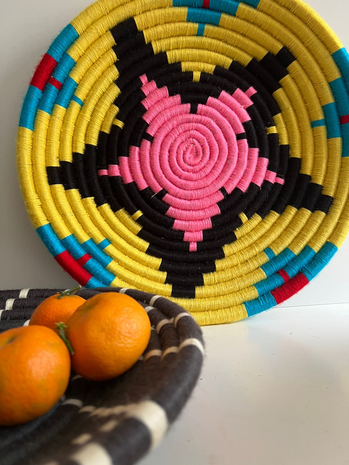 Panier en osier marocain